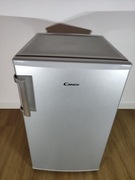 Lodówka Candy niska, srebrna, szer: 50cm, Jak Nowa