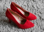 *JENNY FAIRY* śliczne czerwone szpilki 38