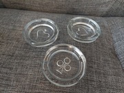 ZESTAW SZKLANYCH POPIELNICZEK Z GRAWEREM – VINTAGE, MOTYW SERCA