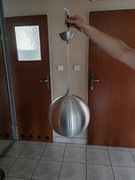 Lampa wisząca sufitowa żyrandol aluminium