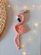 Makramowy Flaming brelok zawieszka 