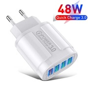 Ładowarka USB 4 porty QC 3.0 QuickCharge szybiek ładowanie WYPRZEDAŻ