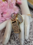 Naszyjnik 3w1 w kolorze złotym (żółtym) z ozdobnym gwizdkiem i cyrkoniami