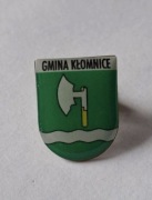 Herb gmina Kłomnice przypinka pin odznaka wpinka