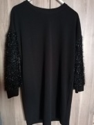 Świąteczna czarna sukienka 