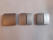 Klawisze srebrne do wyboru Hager Polo Optima - nowe