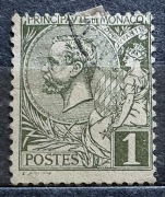 Monako, 1891r, Mi.11, Znaczek przedstawia profil księcia Alberta I