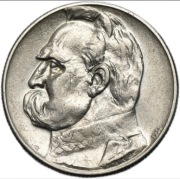 180. 5 złotych Piłsudski Strzelecki 1934 Ładny 