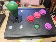 Nowo zbudowany leworęczny joystick arkadowy do Amigi Atari na mikrostykach