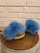 Espadryle klapeczki roz 40 limonka wlosie natural