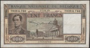 Belgia 100 franków 1949 - król Leopold I Koburg - 7029.K.