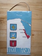 Proporczyk Trójmiasto Gdańsk Gdynia Sopot PRL herb