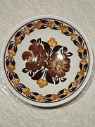 Talerz Kwiaty Koło Fajans 17,5 cm.