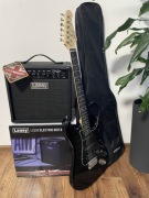 Zestaw gitara elektryczna wzmacniacz + akcesoria 