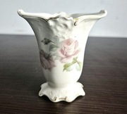 Mały Wazonik Porcelanowy - Róża i Złocenia - Vintage / Retro 