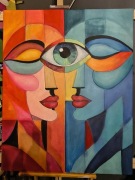 Wspólne spojrzenie obraz akrylowy 80x100