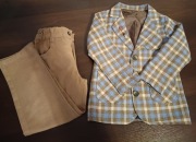 Komplet dla chłopca idealny 110 cm marynarka i spodnie