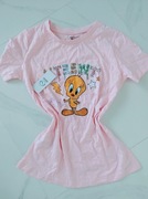 Koszulka t shirt różowy bawełniany Tweety