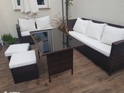 ZESTAW MEBLI OGRODOWYCH Z TECHNORATTANU+ PODUSZKI