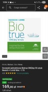 Soczewki jednodniowe Biotrue ONEday 90 sztuk Bausch + Lomb Moc: -1.75