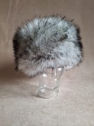 Futrzana czapka zimowa, toczek, 56/ 57 cm