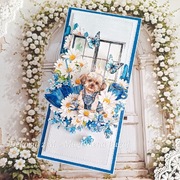 Kartka, ręcznie robiona, urodziny, imieniny 