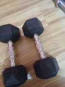 Hantle Hex 2 sztuki 5 kg  żeliwne ogumowane