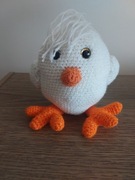 Kurczak amigurumi handmade przytulanka maskotka na prezent wielkanoc