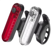 Lampka rowerowa komplet zestaw tył przód USB mocne 2 sztuki
