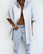 Szare ponczo rozmiar uni