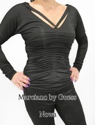 Czarna elegancka bluzka na Sylwestra, party. NOWA. Marciano by Guess M 38 
