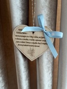 Drewniana tabliczka z życzeniami na Dzień Babci i Dziadka