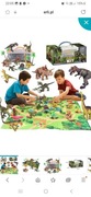 DUŻY ZESTAW DINOZAURÓW Z MATĄ W KUFERKU PUDEŁKU