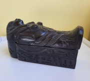 Stara figura Sarkofag z mumią, Starożytny Egipt unikat