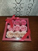 Mydlane kwiaty róży 