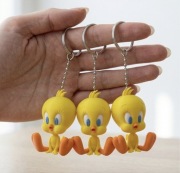 Brelok Tweety 3D – Kultowy Kanarek – Rękodzieło na Prezent