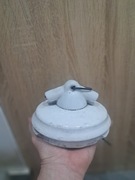 Stara .Duża porcelanowa oprawa lampy.