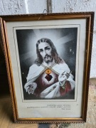 Obraz Najświętsze Serce Jezusa Błogosław Nam Lata 70