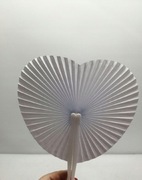 Wachlarz papierowy serce 