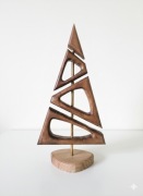 Ręcznie wykonana drewniana choinka świąteczna handmade ozdoba xmas  45 cm