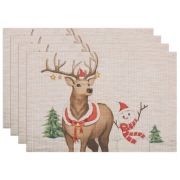 Nowe Świąteczne podkładki dekoracyjne, zestaw 4 szt. 45x30cm