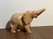 Ładna figurka słoń z marmuru kamienia naturalnego  0,89 kg