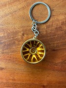 Brelok, Felga, Na prezent, Do kluczy Plecaka, złoty, stylowy