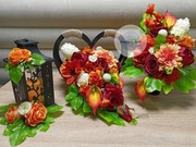 Komplet nagrobny z lampionem - duży zestaw 