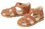 Sandały dziecięce z prawdziwej skóry LUPILU, kolor brąz, rozmiar 28