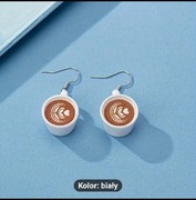 Para Modnych 3D Kolczyków z Kufelkiem do Kawy