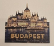 Magnes na lodówkę akrylowy Budapest Węgry Hungary Parlament (44) 