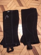 Czapsy czarne nubuk York obwód łydki 37cm