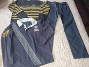 Zestaw Wójcik 128 spodnie sweter bluzka