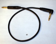Kabel JACK JACK 6.3mm PROSTY KĄTOWY NEUTRIK 0.5m